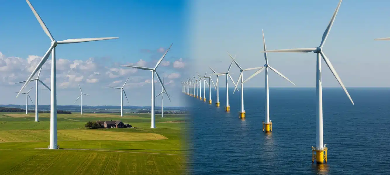 Wind energy opportunities offshore vs onshore